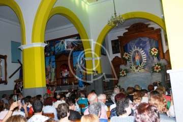 La Virgen de las Nieves estrena himno en el 75 aniversario de la Parroquia de Lomo Magullo (Foto TA)